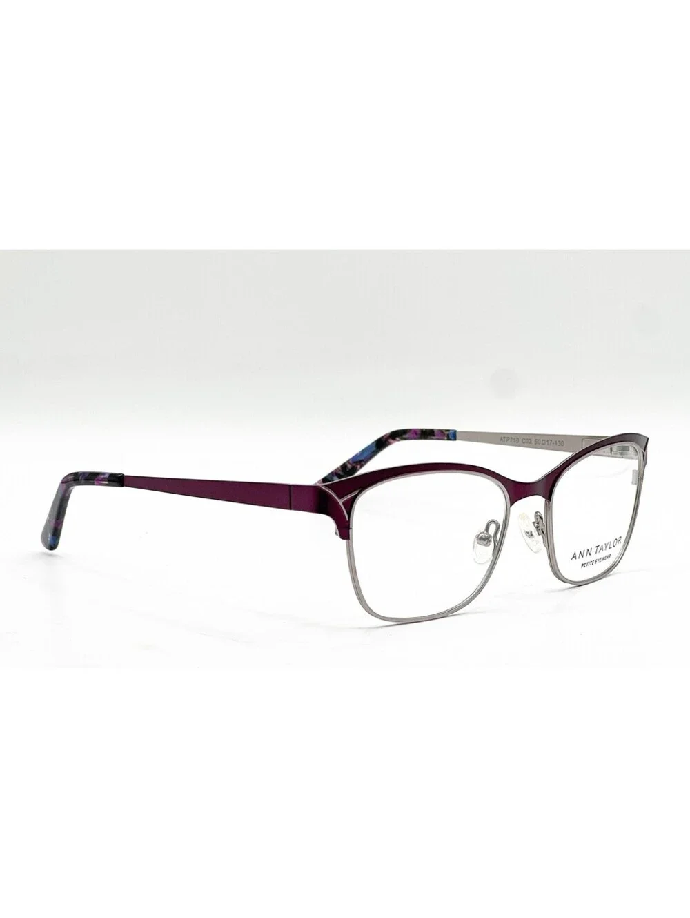 Ann Taylor Atp710 C03 Matte Eggplant Authentic Eyeglasses 50-17-130